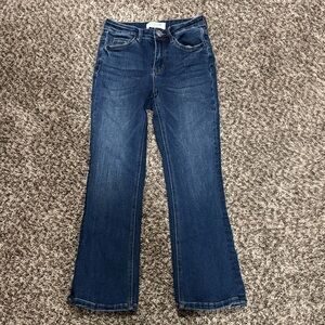 Dark Blue Women's Kick flare Jeans